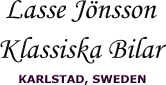 Lasse Jönsson Klassiska Bilar KARLSTAD, SWEDEN